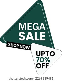 mega sale banner promotion design template
