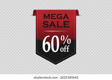 Banner de venda mega com texto. Oferta especial de descontos.