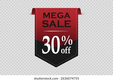 Banner de venda mega com texto. Oferta especial de descontos.