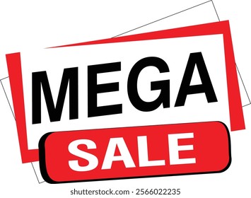 Mega Sale banner upto 50 off discount new today special template icon design social media 