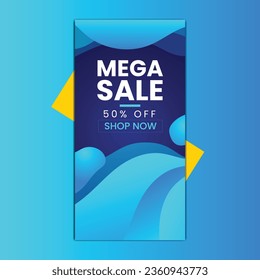 Mega Sale Colorful Black Friday Store Banner design