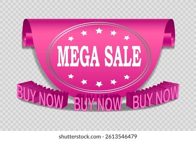 Mega sale, discount apps. Vector illustration