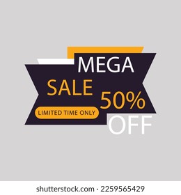 oferta de descuento de mega venta sólo dos días