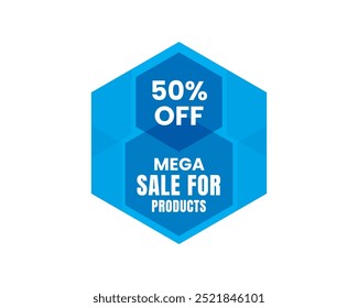 Mega Sale, Discount Offer Sticker Clipart Banner Great Deal offer, Super Sale