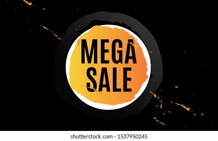 mega sale with elegant background