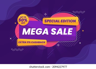 Mega Sale Promotion Banner. Special Edition