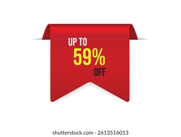 Mega Sale Red Ribbon Tag Set