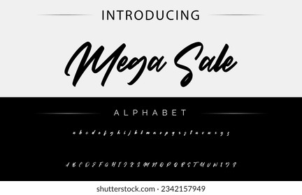 Mega venta Firma Tipo de letra Caligrafía Logotipo Script Tipo de letra Tipo de letra Letra letra manuscrita