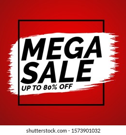 mega sale simple banner templlate