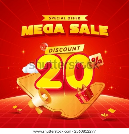 Mega sale special offer background