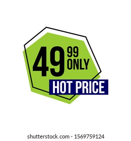 Mega sale special offer. Sale banner template design.