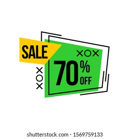 Mega sale special offer. Sale banner template design.