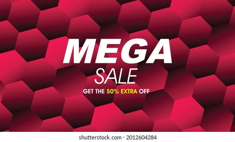 Mega Sale and special offer tag, price tags, Sales Label, banner, Vector illustration. discount. super sale