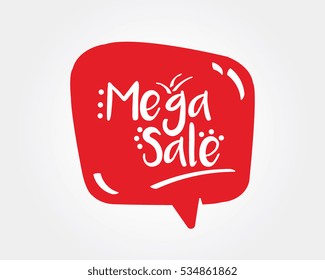 Mega venta de burbuja de discurso doodle