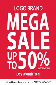 Mega sale up to vector