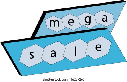 Mega Sale vector illustration
