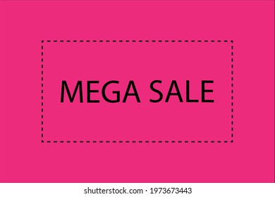 Mega Sale Vector Pink Color