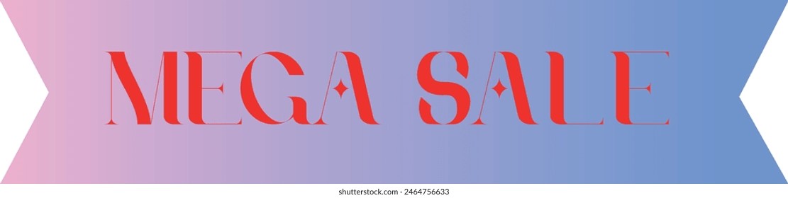 MEGA SALE vector retro illustration 
