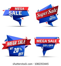 Mega Sale Vector Web Banner Backgriund Design