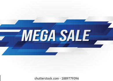 Mega sale word concept vector illustration with modern futuristic  3d style for landing page template ui web mobile app poster banner flyer background gift card coupon label wallpaper facebook 