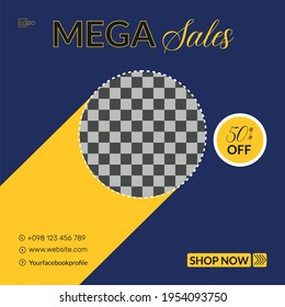 Mega sales social media flyer