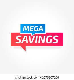 Mega Savings Commercial Tag