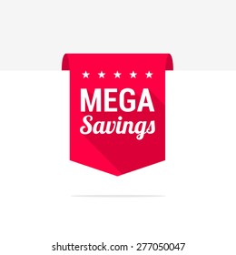 Mega Savings Long Shadow Ribbon
