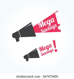 Mega Savings Megaphone Icon