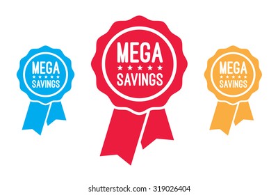 Mega Savings Ribbons