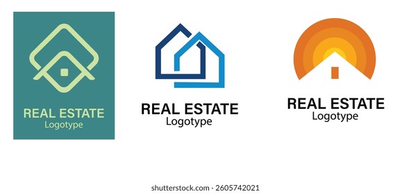 Mega Set and Big Group, Real Estate, Building and Construction Logo Vector Design Eps 10
