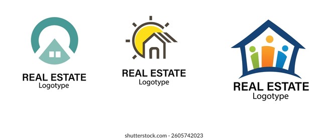 Mega Set and Big Group, Real Estate, Building and Construction Logo Vector Design Eps 10