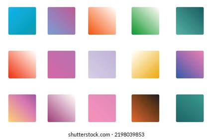 Mega set collection soft pastel gradients palettes  combinations swatches Vector template