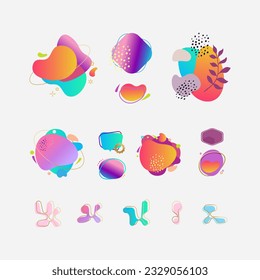 Mega set of design elements. 
Vector abstract geometric lines and graphic shapes