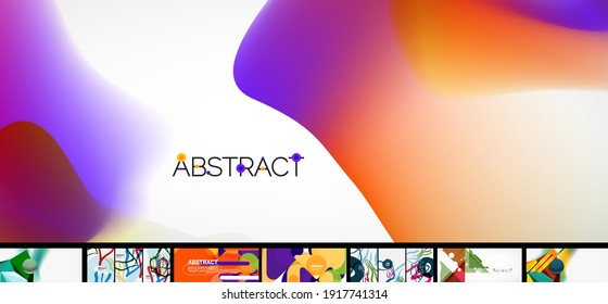 Mega set of geometric banners