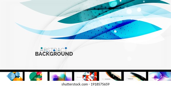 Mega set of geometric banners