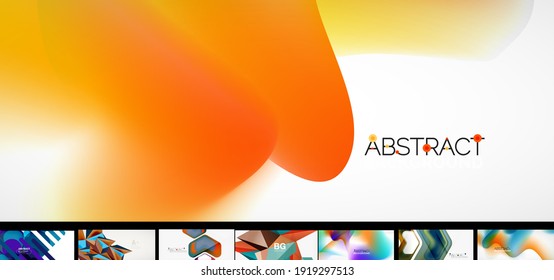 Mega set of geometric banners