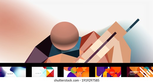 Mega juego de banners geométricos