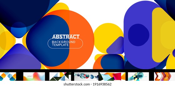 Mega juego de papeles geométricos