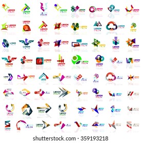 Mega-Reihe geometrischer abstrakter Logos