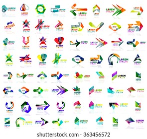 Mega conjunto de logos abstractos geométricos