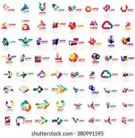 Mega conjunto de logos abstractos geométricos