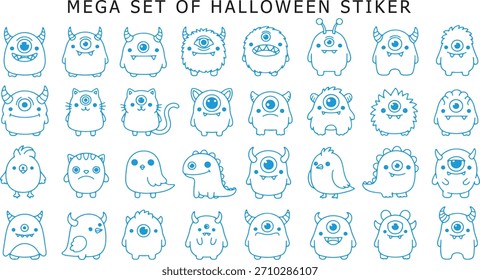 Mega jogo de etiqueta de Halloween
