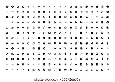 Mega set of icons in trendy line style. Business, ecommerce, finance, accounting. Big set Icons collection. Vector illustration