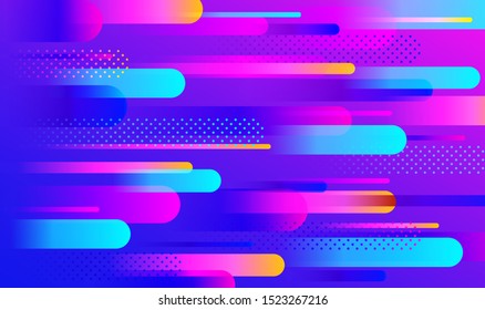 Mega set of memphis design elements, template for your project. Big colorful vector collection