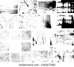 Mega set of Scratch Grunge Urban Backgrounds .Large collection of Vector Textures.Dust Overlay Distress Grain ,Simply Place illustration over any Object to Create grungy Effect .abstract,splattered 