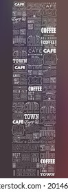 Mega set of thin line Vintage Retro Coffee  Labels and typography. Coffee decoration collection