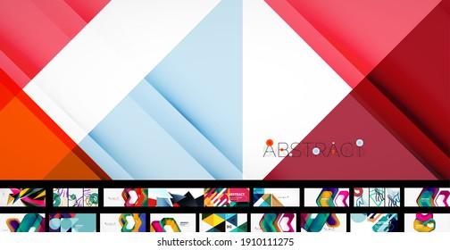 Mega set of trendy geometric designs
