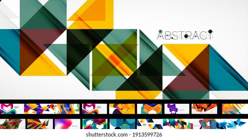 Mega set of trendy geometric designs
