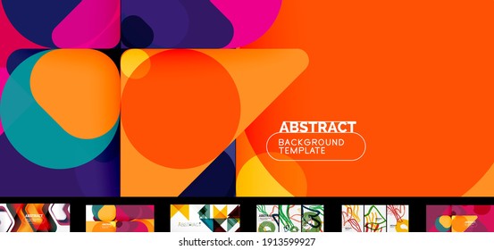 Mega set of trendy geometric designs