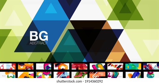 Mega set of trendy geometric designs